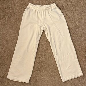 Cream Casual Pants